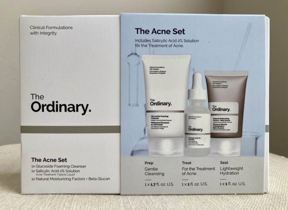 Kit skincare antiacné The Ordinary –The acne set